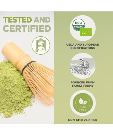 Organic Japanese Matcha Green Tea Powder - Culinary Grade - 100g - Uji Kyoto, Japan | Ideal for Cooking, Baking, Smoothies, and Milk - Vegan & Vegetarian Friendly - Buy Online on GoSupps.com