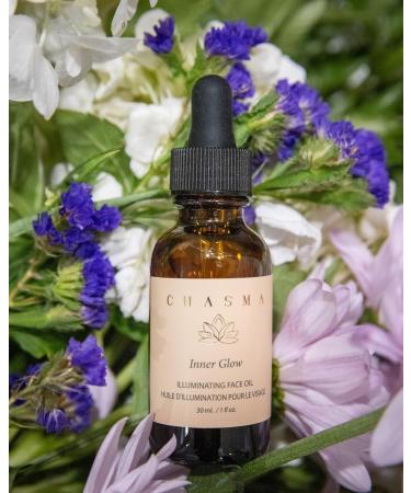 Chasma INNER GLOW Face Oil - Light Fast Absoring for all ALL SKIN TYPES- Ayurvedic Organic Oil Blend Non-Greasy Fast Absorption and GLOW finish - Buy Online on GoSupps.com
