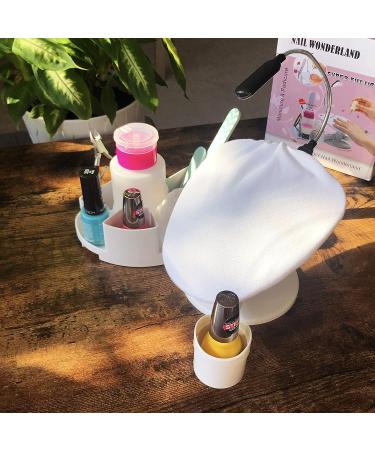 STYLIKA Nail Polish Stand with Multi-Angle Hand Rest - Manicure Pedicure Tool for Gel Polish Bottles - Home Salon Studio Accessory - Buy Online on GoSupps.com
