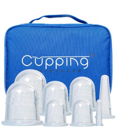 Cupping Warehouse Grip 8 PRO 6570 with Bag Cupping Therapy Set Anti Cellulite Massager for Professional and Self Care Use. Skin Tightening, Firming, Toning, Fascia Muscles and Scar Tissue Softening