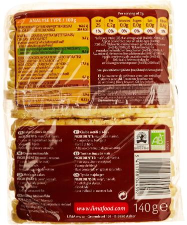 LIMA Organic Fine Corn Cake 140G - - Buy Online on GoSupps.com