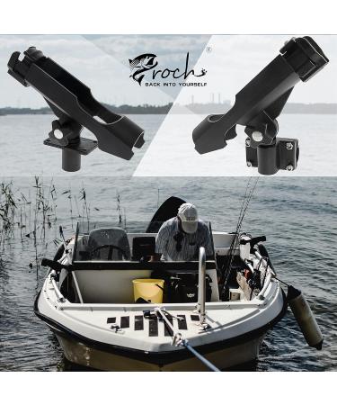 Premium Croch Rod Holder for Boat & Kayak - 2 Adjustable Fishing Rod Holders 360 Rotatable Stable & Durable - Buy Online on GoSupps.com