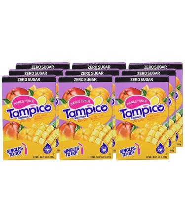 Tampico Singles To Go Drink Mix Packets Mango Punch Zero Sugar Low Calorie 100 DV of Vitamin C per Serving Convenient On-The-Go Water Enhancers 6 Count 6 Count (Pack of 1) - Buy Online on GoSupps.com