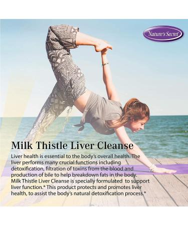 Nature's Secret Milk Thistle Liver Cleanse - 18 Botanical Blend for Detox & Healthy Liver Function - Antioxidant Support - 60 Tablets - Buy Online on GoSupps.com