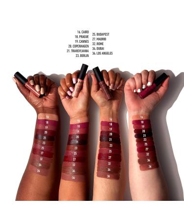 NYX Soft Matte Lip Cream Madrid - Cranberry Red 0.27 Fl Oz - Buy Online on GoSupps.com