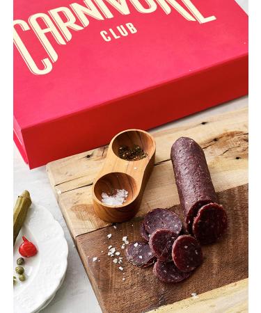Carnivore Club Gift Box: 5 Italian Meats Sampler From Nduja Artisans | Premium Gift Box | Perfect with Crackers, Cheese, Wine | Ultimate Gourmet Food Gift for Meat Lovers - Buy Online on GoSupps.com