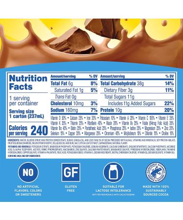 Carnation Breakfast Essentials Ready to Drink with Fiber - Rich Milk Chocolate 8 FL OZ Carton (Pack of 24) - Buy Online on GoSupps.com