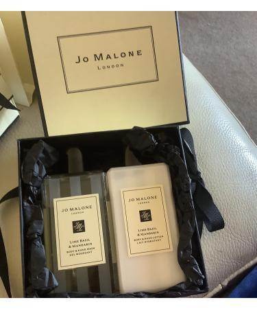 Jo Malone Lime Basil & Mandarin 100ml Body & Hand Wash & 100ml Body & Hand Lotion Gift Set
