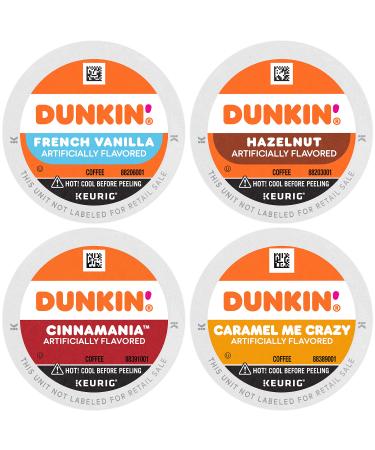 Dunkin' Mixed Flavor Coffee Variety Pack, 60 Keurig K-Cup Pods Flavor Variety Pack 10 Count (Pack of 6)