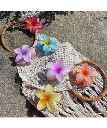 6 Flower Hair Clips - Large Non-Slip Claw Clips for All Hair Types | Perfect Floral Accessories for Women - Buy Online on GoSupps.com