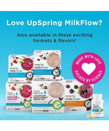 UpSpring Milkflow Lactation Supplement Drink Mix - Berry Flavor | 18 Servings - Buy Online on GoSupps.com