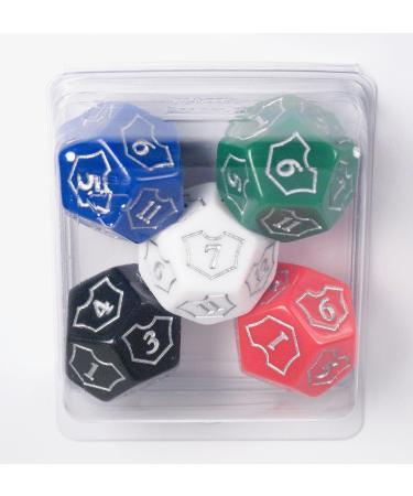 Hedral MTG D12 Spin-Down Loyalty Counter Dice 5 Die Set - Multi-Color Magic The Gathering TCG CCG Planeswalker - Buy Online on GoSupps.com
