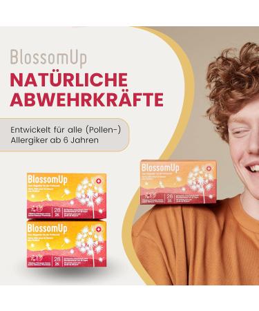 Blossomup Drinking Powder for Hay Fever & Pollen Allergy - Raspberry Hibiscus 3 Pack (150g) | Dietary Supplements Made in Switzerland - Buy Online on GoSupps.com