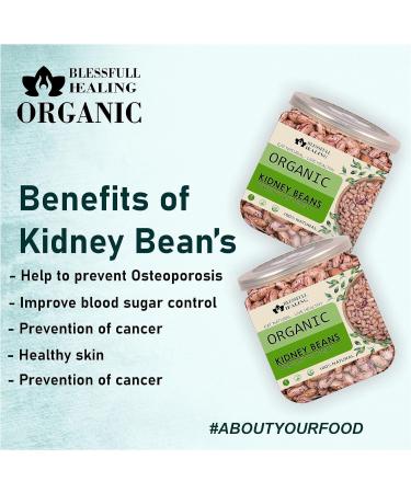 Blessfull Healing Organice Kidney Beans 1 lb (453 Gram) - Buy Online on GoSupps.com