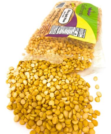 Saffronia Yellow Split Peas 16 oz, Pack of 2 | Ideal for Soups, Stews, and Salads | Rich in Iron, Zinc, and Phosphorus | Vegan, Gluten-Free, Kosher - Buy Online on GoSupps.com