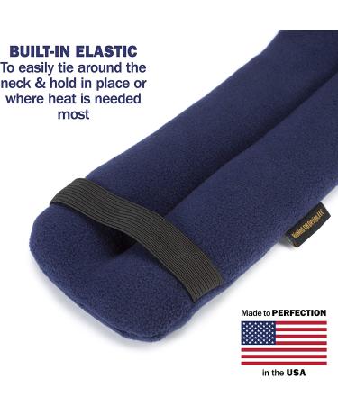 SunnyBay Microwavable Neck Heating Pad - Hands-Free Wrap & Pillow for Neck and Shoulders - Navy Regular Navy - Buy Online on GoSupps.com