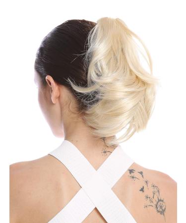 WIG ME UP 506-V-613 Short Wavy Platinum Blonde Hairpiece Braid Ponytail | 25 cm International Shipping - Buy Online on GoSupps.com