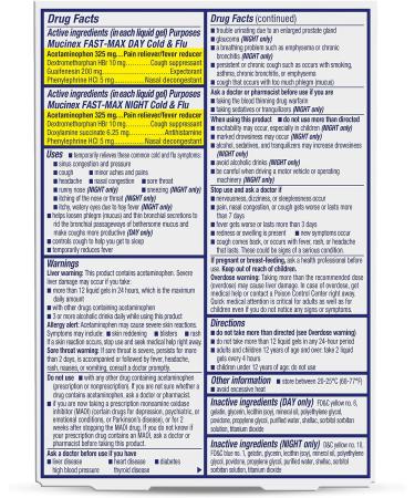 Mucinex Sinus-Max Max Strength Day & Night Liquid Gels - 24ct | Relieves Sinus Pressure, Congestion, Headaches & Runny Nose | Controls Cough & Loosens Mucus - Buy Online on GoSupps.com