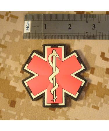 Glow Dark EMS EMT Paramedic Morale Patch | Tactical PVC 3D Fastener - Buy Online on GoSupps.com
