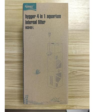 Hygger 600L/H Aquarium Filter - 10W Turtle Filter with Adjustable Flow & Ceramic Balls for 60-120L Tanks - Buy Online on GoSupps.com