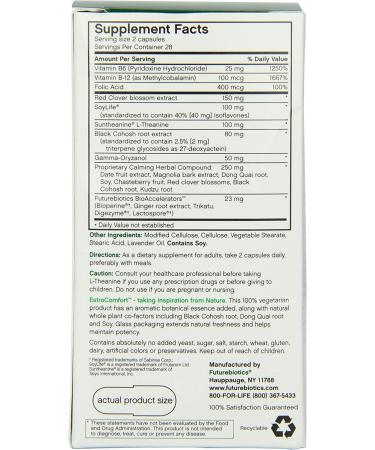 FutureBiotics EstroComfort Menopausal Complex - 56 Vegetarian Capsules for Balance - Buy Online on GoSupps.com