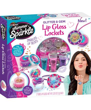 Cra-Z-Art Shimmer  n Sparkle Glitter & Gem Lip Gloss Lockets DIY Activity Set