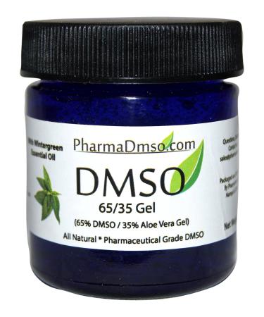 DMSO Gel infused with Wintergreen Essential oil. 65% DMSO / 35% Aloe Vera (4 oz) 4 Ounce (Pack of 1)