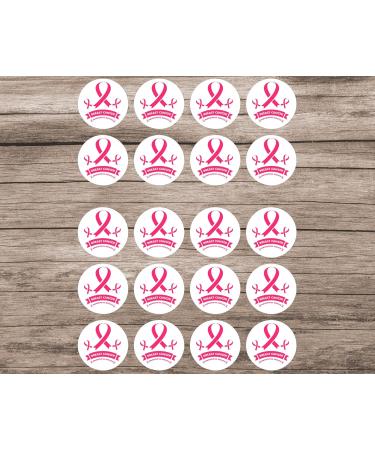 20 x Precut Pink Day Breast Cancer Awareness Edible Wafer Paper Cupcake Toppers For Cakes - Buy Online on GoSupps.com