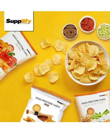 Supplify Protein Chips Mix Box II - Healthy Protein Snack for Weight Loss & Muscle Building | 6x50g - Buy Online on GoSupps.com