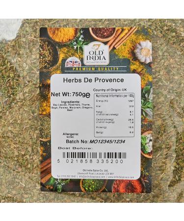 Old India Herbs De Provence 750g - Premium Blend for Flavorful Cooking - Buy Online on GoSupps.com