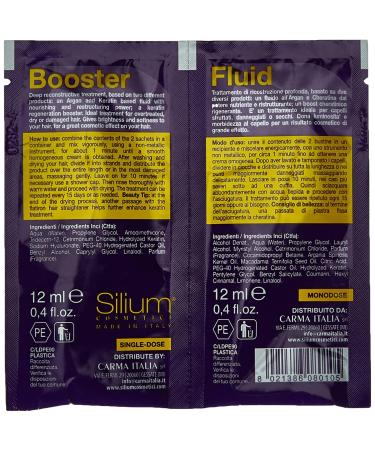 Silium Keratin & Argan Reconstructive Sachet Set - Revitalize Hair | 24ml & 12ml - International Shipping Available - Buy Online on GoSupps.com