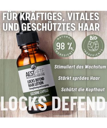 Aesthete - Hair Loss Lotion for Men and Women - 98% Natural with Glutamine Hops + Caffeine - Stimulating Treatment for Brittle and Damaged Hair - 100ml  - Buy Online on GoSupps.com