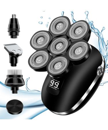 Bald Head Shavers for Men 7D Wet/Dry LED Display Men's Head Shaver Waterproof Mens Beard Razor