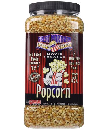 GREAT NORTHERN POPCORN COMPANY Premium Yellow Gourmet Popcorn, 7 Pound Jug - Buy Online on GoSupps.com