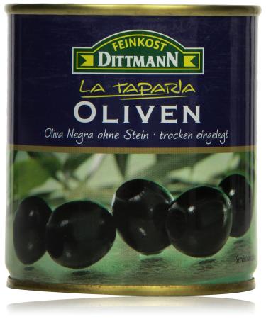 Feinkost Dittmann Black Olives Dry without Stone 85 g 85 g (1 pack) - Buy Online on GoSupps.com