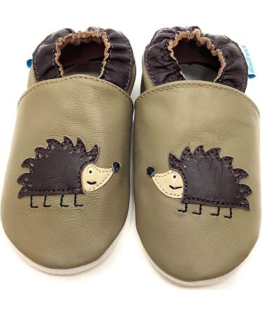 MiniFeet Premium Soft Leather Baby Shoes - Buy 4 Pairs, Get 1 Free! Hedgehog Design - Toddler Shoes 0-6 Months to 4-5 Years - Buy Online on GoSupps.com