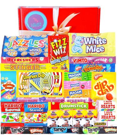 Lola's Retro Sweets Gift Box - Perfect Birthday Gift for Men, Women, Boys, and Girls - Old School Sweets Hamper - Buy Online on GoSupps.com