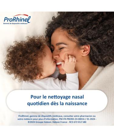 Prorhinel Pack of 6 Physiological Serums. Daily Hygiene for Dry or Irritated Nose Allergy and Cold. 180 Single Doses. Fabriq - Buy Online on GoSupps.com