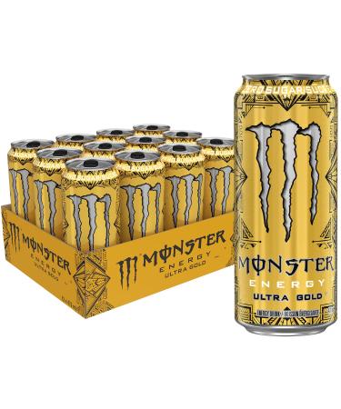 Monster Energy Ultra Gold 473mL Cans Pack of 12