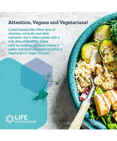 Buy Life Extension Enhanced Super Digestive Enzymes - 60 Vegetarian Capsules for Optimal Digestion - Buy Online on GoSupps.com