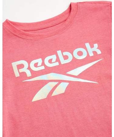 Reebok Girls' 2-Pack Short Sleeve Fashion Tee Kids Clothing, Strawberry Pink/White, Size 8-10 - Buy Online on GoSupps.com