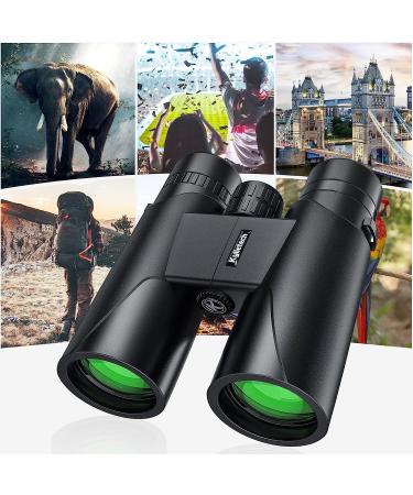 Kylietech 12X42 Binoculars with Phone Adapter | HD Waterproof Compact Binoculars for Bird Watching, Hunting, Hiking, Sports, and Concerts - Buy Online on GoSupps.com