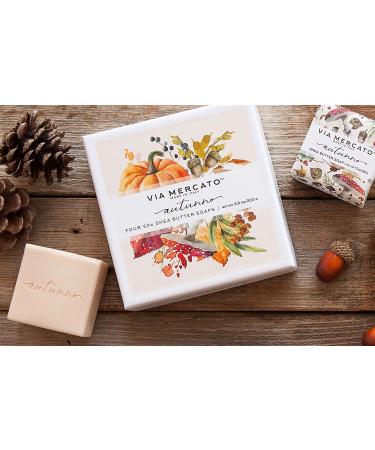European Soaps Via Mercato Autumno Shea Butter Soaps Set - 4x50g Premium Natural Bars - Buy Online on GoSupps.com