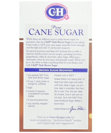 C&H Pure Cane Granulated Dark Brown Sugar 1 lb - Premium Quality - Buy Online on GoSupps.com