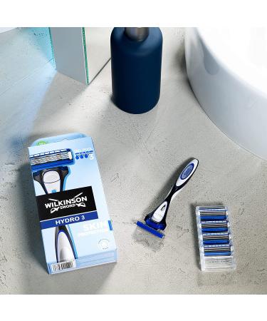 Wilkinson Sword Hydro 3 Men's Razor with 9 Refills - Skin Protection and Smooth Shave - Buy Online on GoSupps.com