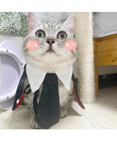 Vercico Cat Costume with Tie - Halloween Cat & Dog Outfit | Lion Motif Embroidery | Perfect Pet Dress for Kittens & Cats - Buy Online on GoSupps.com