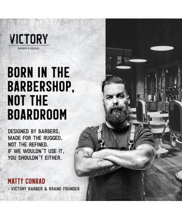Victory Barber & Brand Claymore Pomade - Strong Hold Matte Finish for Men | USA Made Low Shine Perfect for Rough & Ready Styles - Buy Online on GoSupps.com
