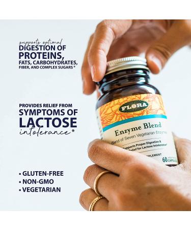 Flora Enzyme Blend - 90 Vegetarian Capsules for Digestive Support - Buy Online on GoSupps.com