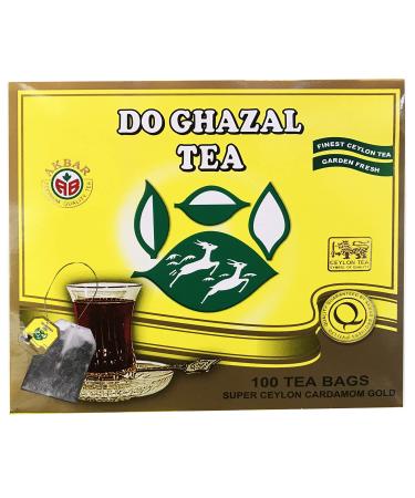 Do Ghazal Super Ceylon Cardamom Gold Tea 100 Count Tea Bags