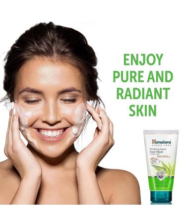 Himalaya Purifying Neem Face Wash for Deep Cleaning & Occasional Acne Gentle Non-Drying Daily Cleanser Free from Parabens SLS and Phthalates 150 ml (5.07 oz) (Pack of 2) - Buy Online on GoSupps.com